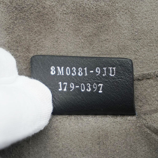 FENDI Studded Kan I Vitello Liberty Lucido Catalan Leather Shoulder Bag Multicolor