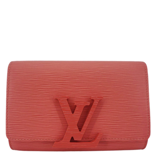 LOUIS VUITTON Louise PM Epi Leather Crossbody Bag Coral