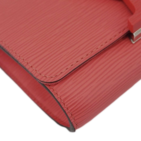 LOUIS VUITTON Louise PM Epi Leather Crossbody Bag Coral