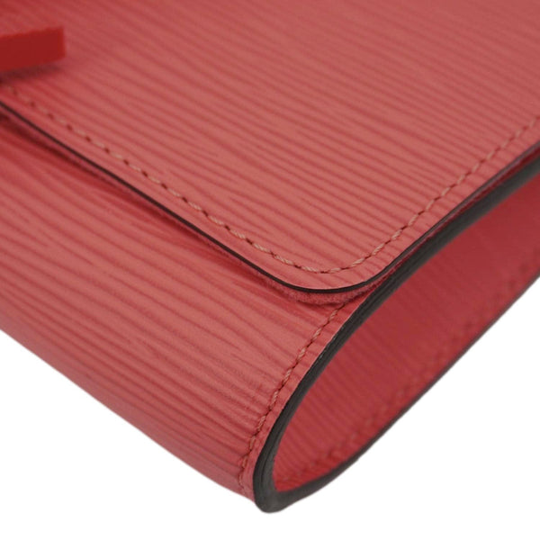 LOUIS VUITTON Louise PM Epi Leather Crossbody Bag Coral