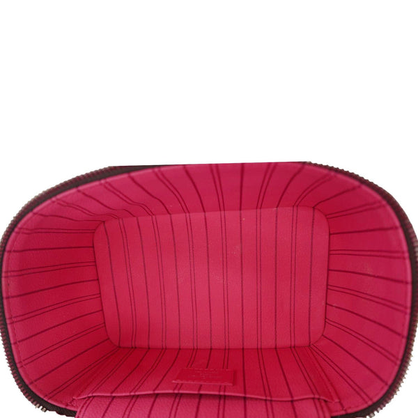 LOUIS VUITTON Nice Mini Monogram Macassar Canvas Toiletry Pouch Pondichery Pink