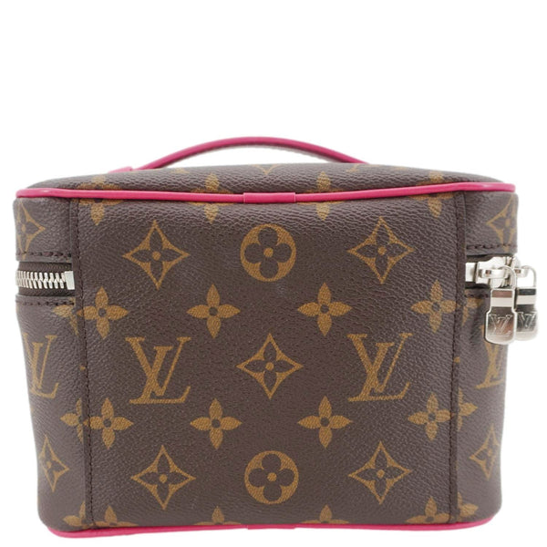 LOUIS VUITTON Nice Mini Monogram Macassar Canvas Toiletry Pouch Pondichery Pink