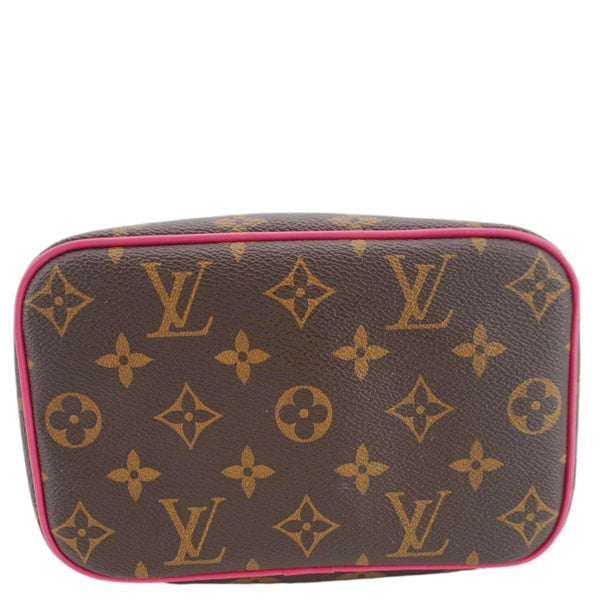 LOUIS VUITTON Nice Mini Monogram Macassar Canvas Toiletry Pouch Pondichery Pink