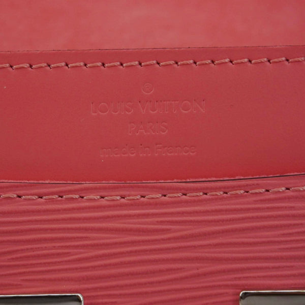 LOUIS VUITTON Louise PM Epi Leather Crossbody Bag Coral