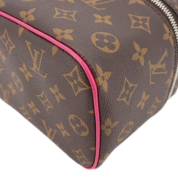 LOUIS VUITTON Nice Mini Monogram Macassar Canvas Toiletry Pouch Pondichery Pink