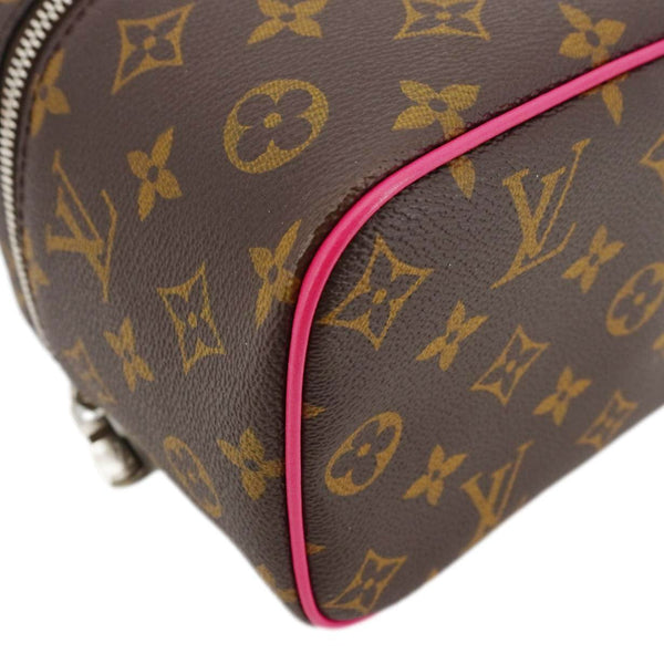 LOUIS VUITTON Nice Mini Monogram Macassar Canvas Toiletry Pouch Pondichery Pink