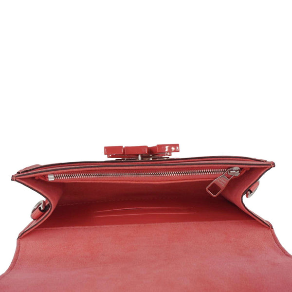 LOUIS VUITTON Louise PM Epi Leather Crossbody Bag Coral