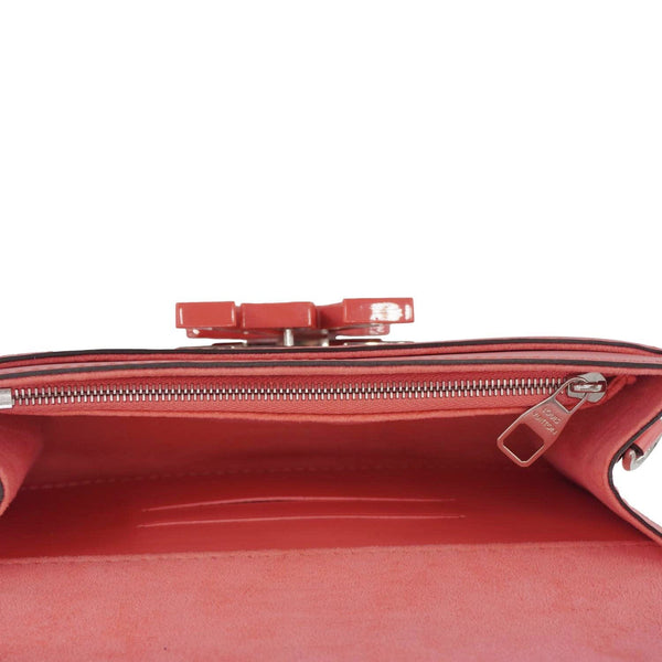 LOUIS VUITTON Louise PM Epi Leather Crossbody Bag Coral