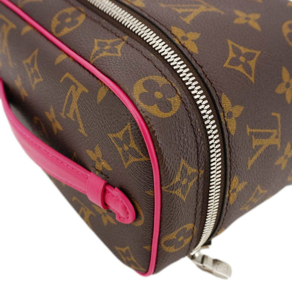 LOUIS VUITTON Nice Mini Monogram Macassar Canvas Toiletry Pouch Pondichery Pink