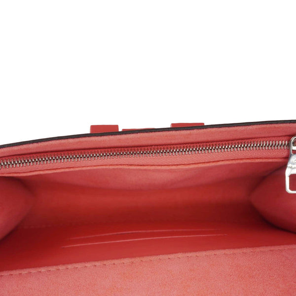 LOUIS VUITTON Louise PM Epi Leather Crossbody Bag Coral