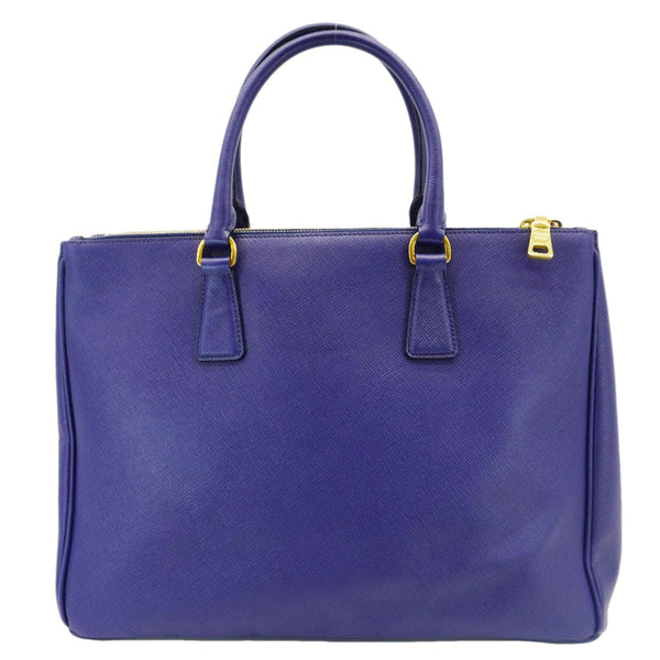 PRADA Galleria Double-Zip Large Saffiano Lux Leather Tote Bag Blue