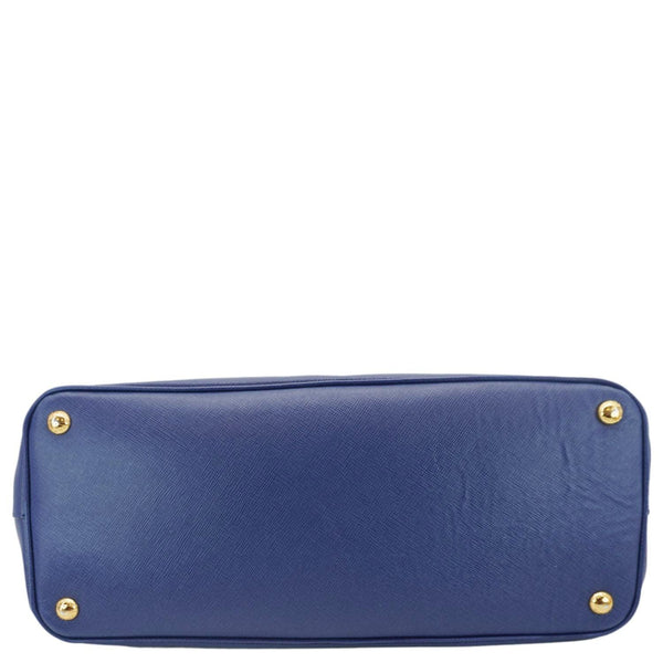 PRADA Galleria Double-Zip Large Saffiano Lux Leather Tote Bag Blue