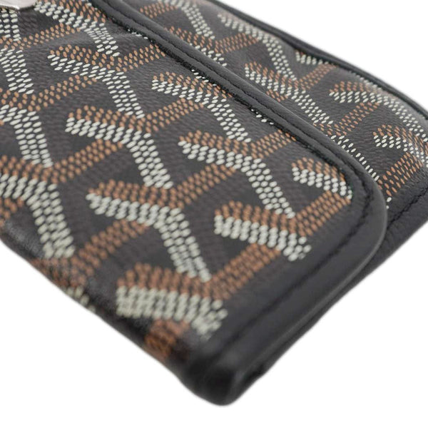 GOYARD Coated Canvas Wristlet Black