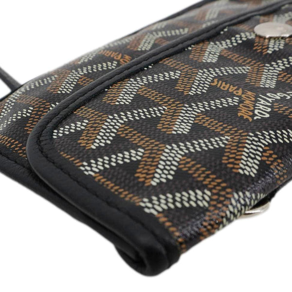 GOYARD Coated Canvas Wristlet Black
