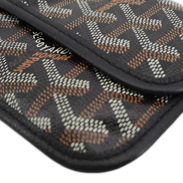 GOYARD Coated Canvas Wristlet Black