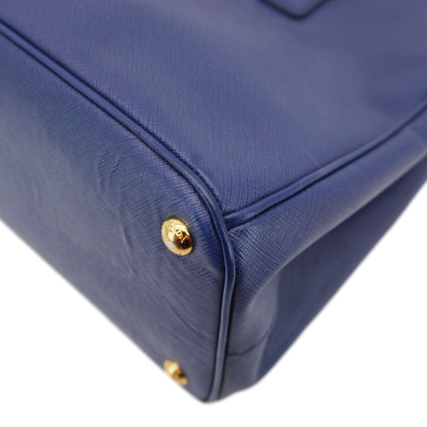 PRADA Galleria Double-Zip Large Saffiano Lux Leather Tote Bag Blue