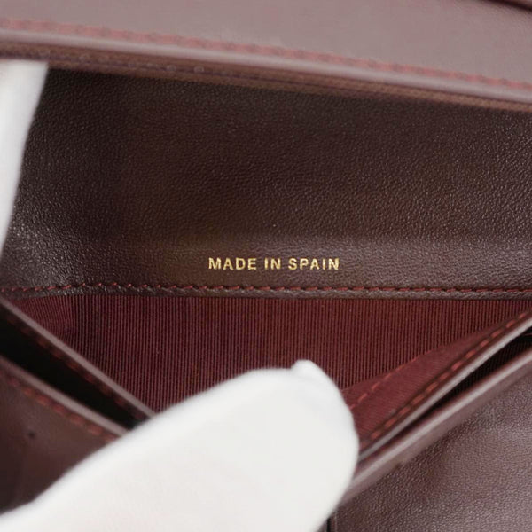 CHANEL Flap Quilted Leather Wallet Black