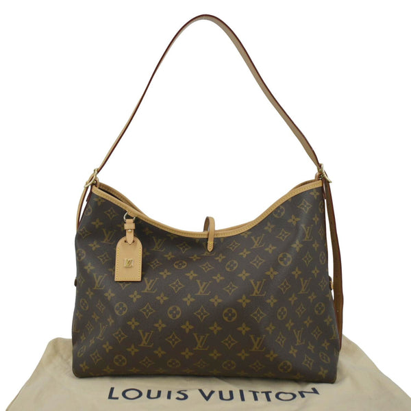 LOUIS VUITTON Carryall MM Monogram Canvas Shoulder Bag Brown