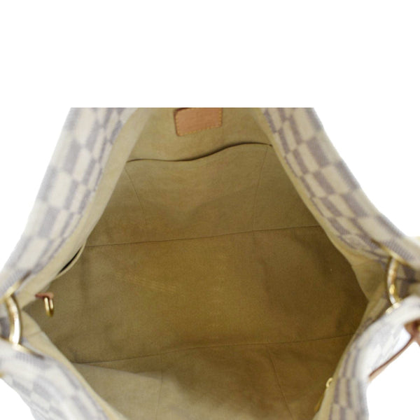 LOUIS VUITTON Artsy MM Damier Azur Hobo Bag White