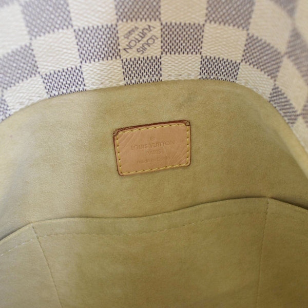 LOUIS VUITTON Artsy MM Damier Azur Hobo Bag White