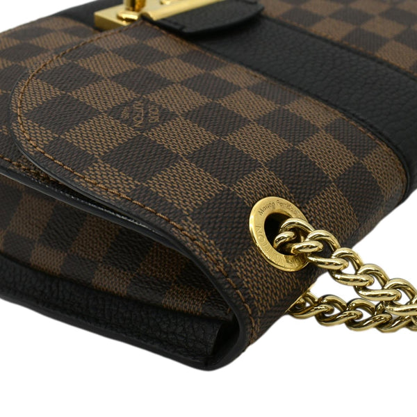 LOUIS VUITTON Wight Damier Ebene Crossbody Bag Black