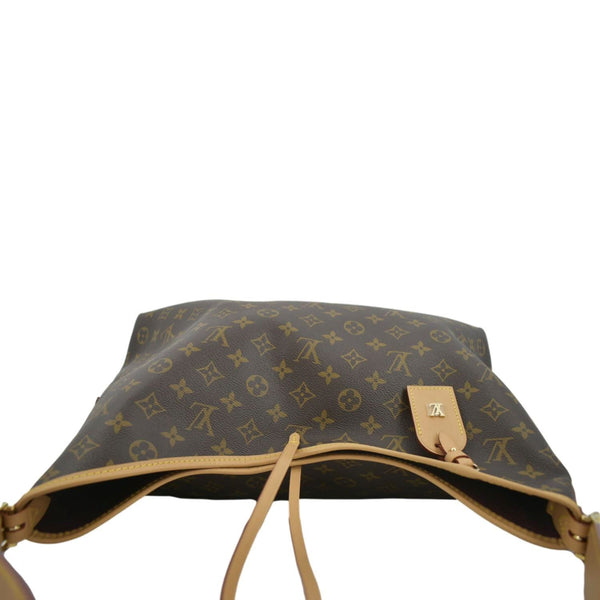 LOUIS VUITTON Carryall MM Monogram Canvas Shoulder Bag Brown