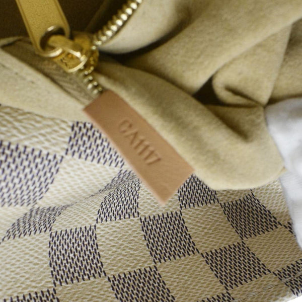 LOUIS VUITTON Artsy MM Damier Azur Hobo Bag White