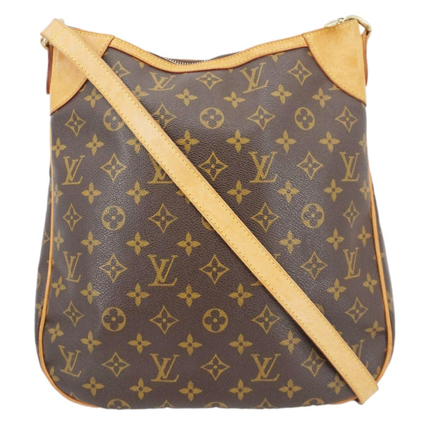 LOUIS VUITTON Odeon Monogram Canvas Shoulder Bag Brown