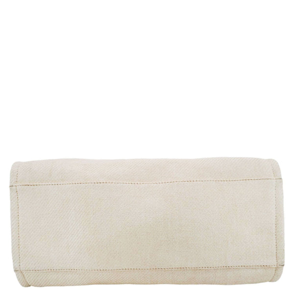 CHANEL Deauville Large Raffia Mixed Fibers Tote Bag Cream