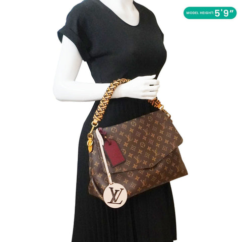 LOUIS VUITTON Beaubourg MM Monogram Canvas Shoulder Bag Brown