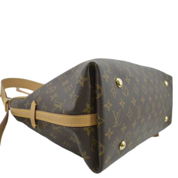 LOUIS VUITTON Carryall MM Monogram Canvas Shoulder Bag Brown