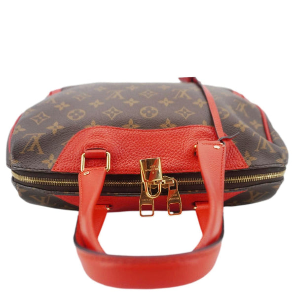 LOUIS VUITTON Retiro NM Monogram Canvas 2Way Bag Red – Top View