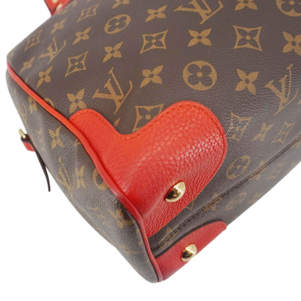 LOUIS VUITTON Retiro NM Monogram Canvas 2Way Shoulder Bag Red