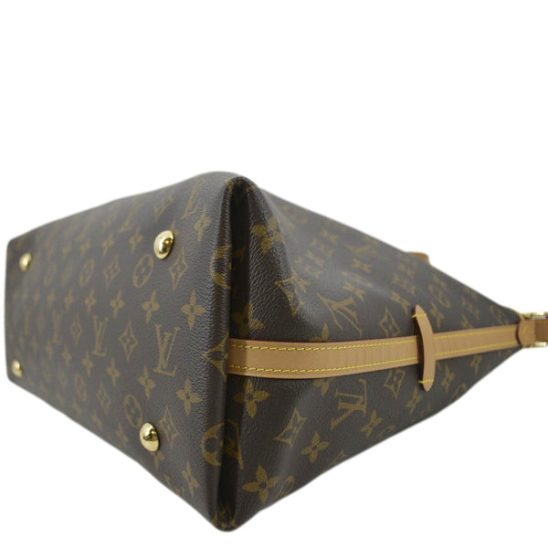 LOUIS VUITTON Carryall MM Monogram Canvas Shoulder Bag Brown