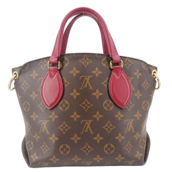 LOUIS VUITTON Flower Zipped PM Monogram Canvas Tote Bag Lie De Vin
