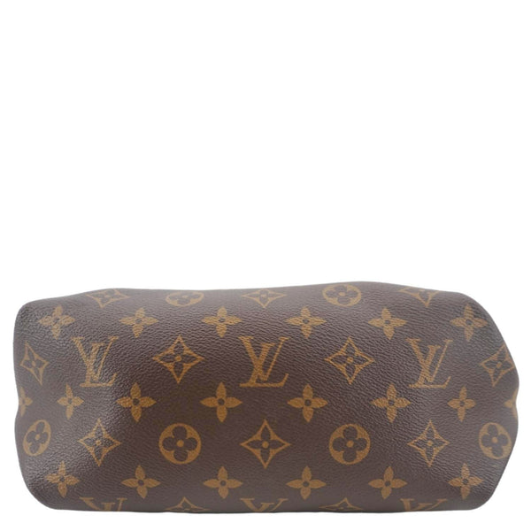 LOUIS VUITTON Flower Zipped PM Monogram Canvas Tote Bag Lie De Vin
