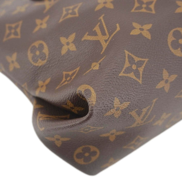 LOUIS VUITTON Flower Zipped PM Monogram Canvas Tote Bag Lie De Vin