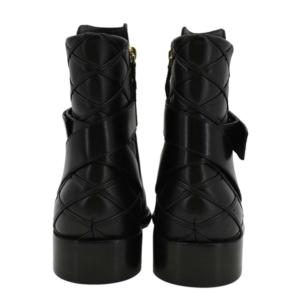 LOUIS VUITTON Westside Leather Ankle Boot Black 41