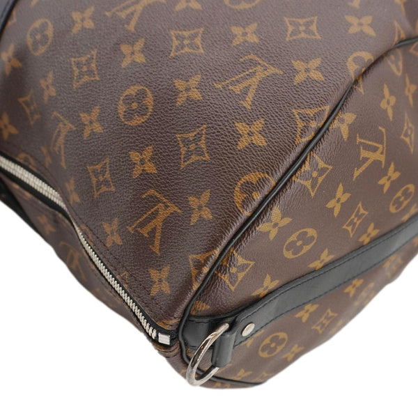 LOUIS VUITTON Keepall Bandouliere 55 Monogram Canvas Travel Bag Black