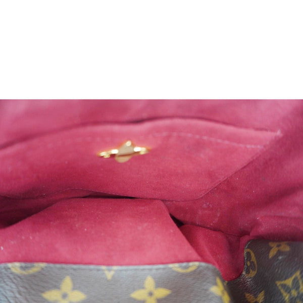 LOUIS VUITTON Flower Zipped PM Monogram Canvas Tote Bag Lie De Vin