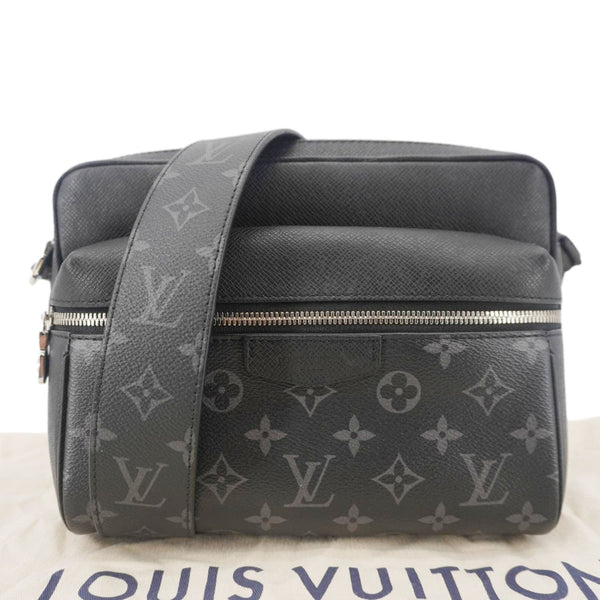 LOUIS VUITTON Outdoor Monogram Eclipse Messenger Bag Black