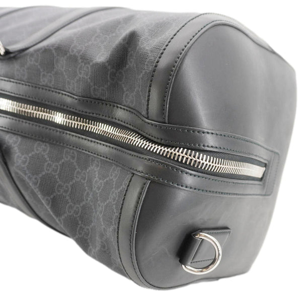 GUCCI Carry-On Large Soft GG Supreme Canvas Duffle Bag Black 478323