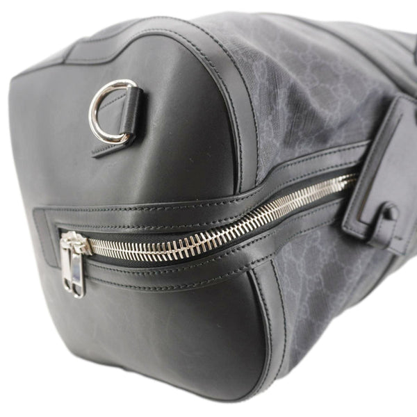 GUCCI Carry-On Large Soft GG Supreme Canvas Duffle Bag Black 478323