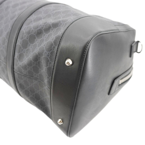 GUCCI Carry-On Large Soft GG Supreme Canvas Duffle Bag Black 478323