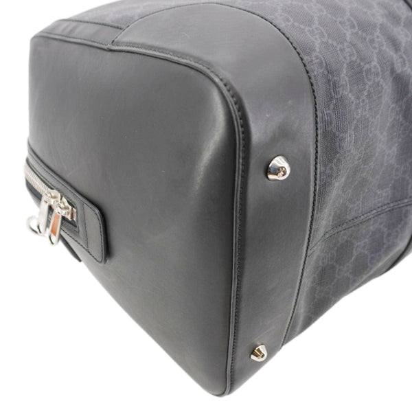GUCCI Carry-On Large Soft GG Supreme Canvas Duffle Bag Black 478323