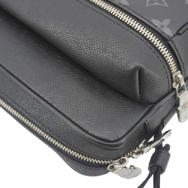 LOUIS VUITTON Outdoor Monogram Eclipse Messenger Bag Black