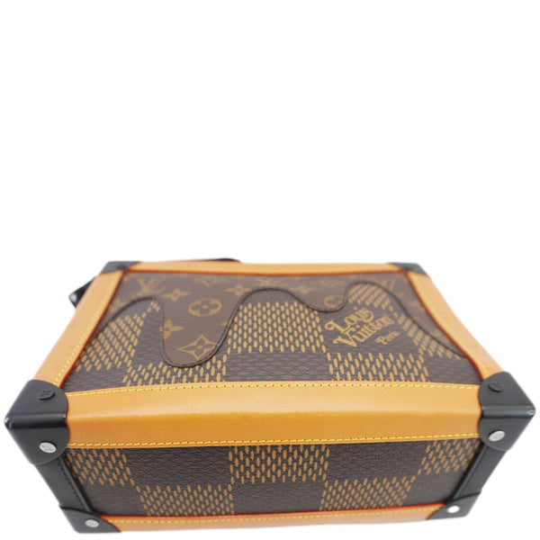 LOUIS VUITTON X NIGO Soft Trunk Giant Damier Ebene Monogram Shoulder Bag Brown