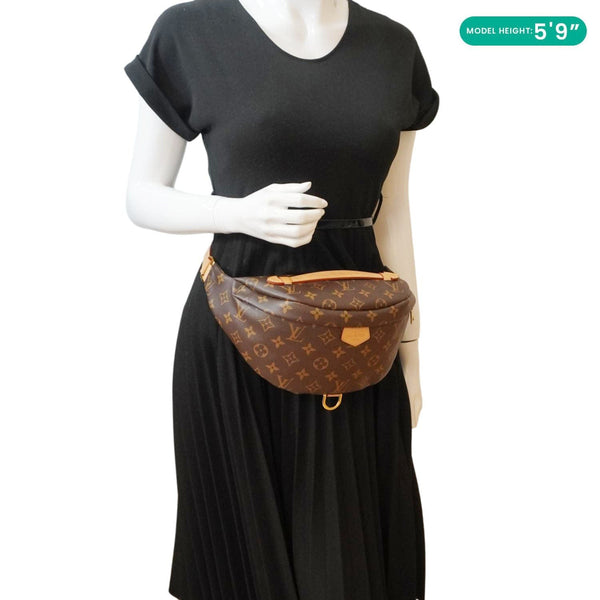 LOUIS VUITTON Monogram Canvas Bumbag Brown