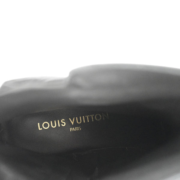 LOUIS VUITTON Westside Leather Ankle Boot Black 41