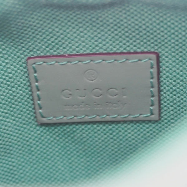 GUCCI GG Rubber-effect Leather Crossbody Bag Green 771321